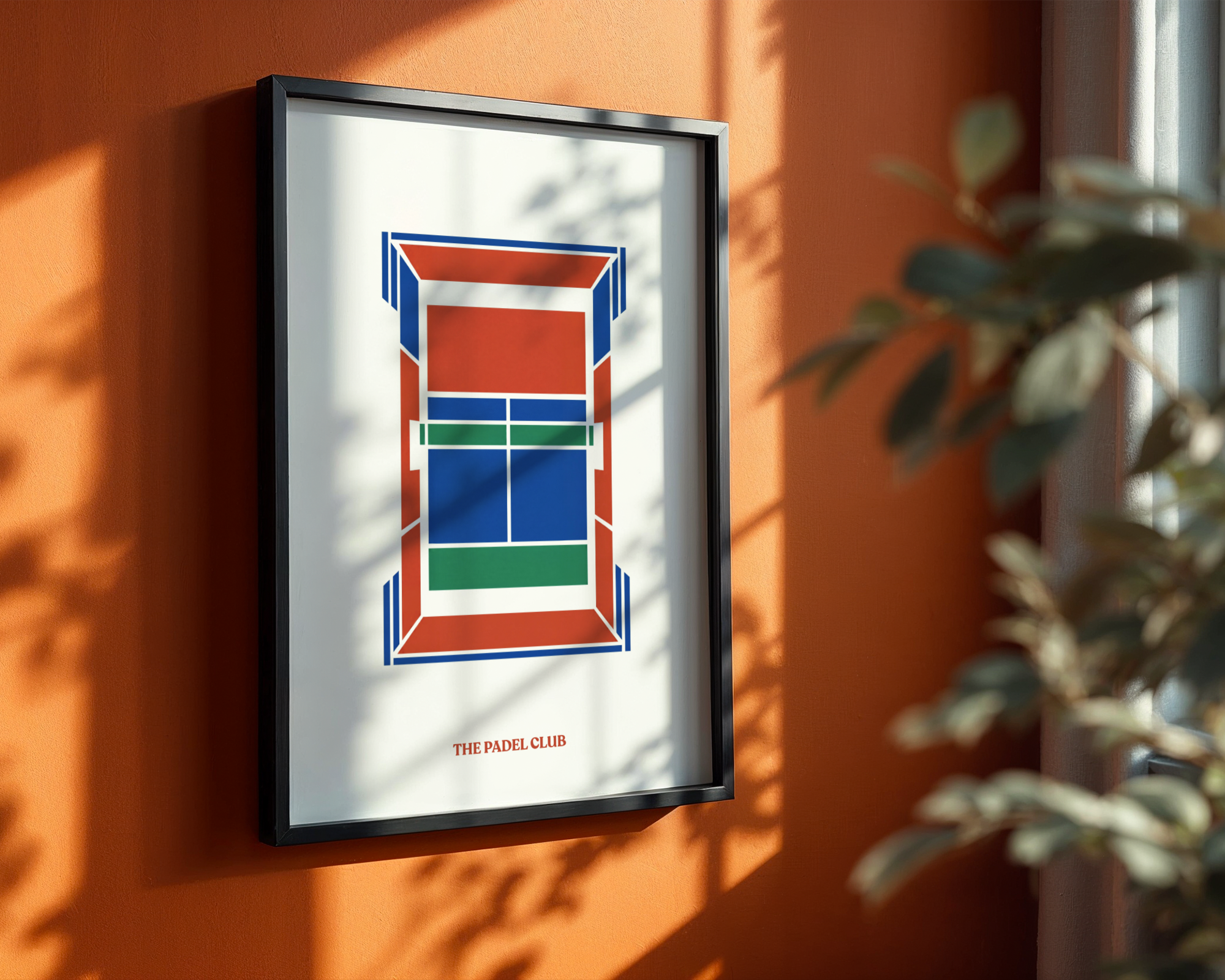 The Padel Club – Abstract Padel Court Print
