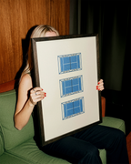 Tri Court 2 - Hand Drawn Crayon Style Padel Print